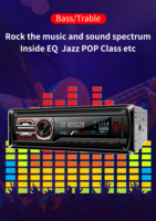 Reproductor MP3 para Auto, Sistema Multimedia 1DIN con Radio FM/AM y Localizador de Aplicaciones, Pantalla Táctil de Audio