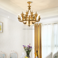 Château Empire Hôtel Sculpté À La Main Ange Éléments De Luxe Pendentif Lumière Cristal Décoratif Antique Laiton Lustre
