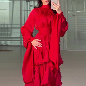 Nuevo Vestido de Moda para Mujer con Elegancia y Estilo, Diseño con Volantes y Efecto Adelgazante - Product Image 5