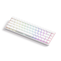 Teclado Mecánico para Juegos FUN68 HE, Ultra-rápido, 0.005mm RT, Frecuencia de Sondeo de 8K, Diseño 65%, Retroiluminación ARGB, Diseñado para Competencia