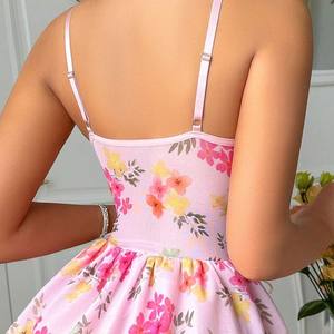 Camisones Sexys YB, Camisones Cortos Tipo Babydoll, Camisones Elegantes sin Mangas con Encaje, Vestidos de Princesa para Dormir en Casa, Pijamas - Product Image 5