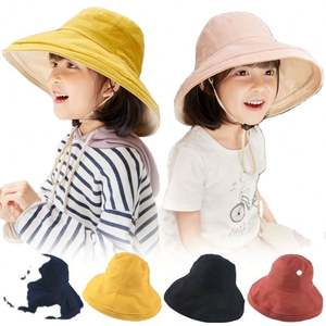 Chapeau Bob Pliable à Large Bord pour Femme et Enfant, Idéal pour la Plage, les Voyages et la Protection Solaire en Extérieur - Product Image 1
