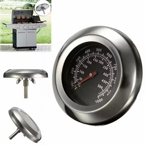 Quay số Thép không gỉ lưỡng kim <span class=keywords><strong>Analog</strong></span> 1000F / 500C độ nhiệt độ cao BBQ nướng Nhiệt kế cho người hút thuốc - Product Image 4