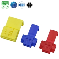 Cosse à sertir en laiton isolée à épissure rapide, fils rouges, bleus et jaunes, garantie de 5 ans de 0.5 à 6.0 Mm²