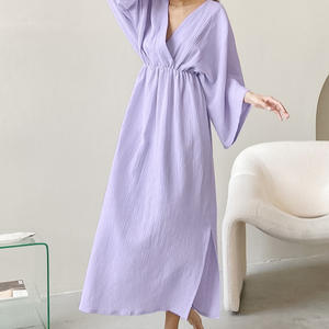 Vestido básico sexy para mujer en la espalda, dividido largo sin mangas para mujer con capucha ropa femenina Color sólido/ - Product Image 3