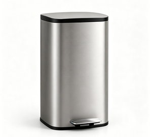 Contenedor de Basura de Acero Inoxidable de Gran Capacidad, 50L, con Pedal y Tapa de Cierre Suave para Oficina y Cocina - Product Image 2
