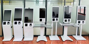 Terminal de Escritorio de 27 Pulgadas, Máquina de Pedidos de Autoservicio con Pantalla Táctil, Kiosco de Pago con Soporte de Escritorio para Heladerías/Pastelerías - Product Image 6