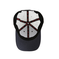 Casquette de sport unisexe 6 panneaux pour activités extérieures, toutes saisons, avec motif lettres, logo frontal en mousse, tissu standard et fusion sans couture