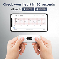 Prix du moniteur Ecg Viatom Holter Ecg Connexion Bluetooth sans fil Mini moniteur Ekg portable Moniteur Ecg portable