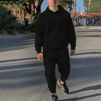 Ensemble Homme Oversize Nouvelle Tendance avec Logo Personnalisé – Sweat à Capuche Vert Fluorescent + Pantalon de Survêtement Deux Pièces Décontracté Automne