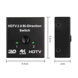 Commutateur HDMI 2.0 bidirectionnel <span class=keywords><strong>4K</strong></span> <span class=keywords><strong>60HZ</strong></span>, 2x1 1x2, séparateur HDMI bidirectionnel, convertisseur 2 entrées 1 sortie, HDCP 3D - Product Image 5