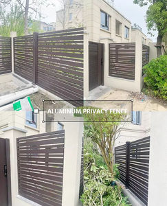 Balustrades de style nouveau, piquets de terrasse 6*8 pieds, durables, faciles à assembler, clôture en aluminium noir, alliage d'aluminium - Product Image 3