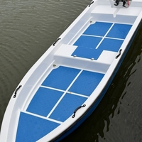 Bateau de luxe personnalisé à double pont 2026, coque en fibre de verre, moteur hors-bord 6,3 m pour la croisière, la pêche et les loisirs