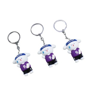 Porte-clés en silicone de dessin animé, pendentif en caoutchouc souple de 3-6 cm pour filles, cadeau pour sac de voiture, Saint-Valentin, Fête des Enfants - Product Image 3