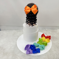 Extensions de Queue de Cheval Synthétiques Fujia pour Petites Filles en Fibre Haute Température, Bouclées Ondulées, Durables, Anti-Nœuds, Pré-Bondées Style I-Tip