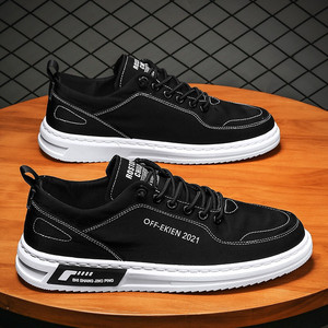 Chaussures de sport décontractées pour hommes, en toile souple, respirantes, légères, avec semelle en caoutchouc, pour le printemps, l'été, l'automne et l'hiver, doublure en PU - Product Image 2