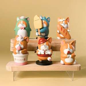 Caja ciega de juguete divertido juego de rol perro Corgi plástico escritorio juguete mejor regalo de Navidad - Product Image 1