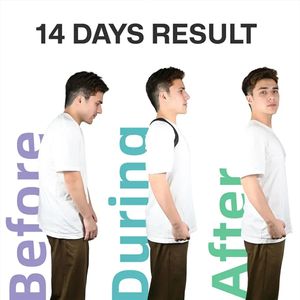 Nuova correzione della postura con gobbo spalla aperta schiena schiena traspirante invisibile bambino adulti correzione bretelle di correzione - Product Image 6