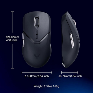 VT9PRO <span class=keywords><strong>Rapoo</strong></span> เม้าส์สำหรับเล่นเกมไร้<span class=keywords><strong>สาย</strong></span>68ก. เซ็นเซอร์ PAW3398 26000 dpi USB 800mAh แบตเตอรี่160H - Product Image 4