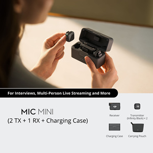 Micrófono Mini Original (2 TX + 1 RX + Estuche de Carga) <span class=keywords><strong>Audio</strong></span> de Alta Calidad con Transmisión Estable, Grabación de <span class=keywords><strong>Audio</strong></span> Omnidireccional, 400M - Product Image 4