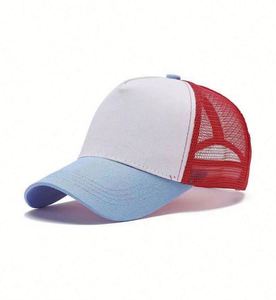 Casquettes de camionneur pour hommes en polyester 100% à deux tons, 5 panneaux, personnalisables, vente en gros - Product Image 2