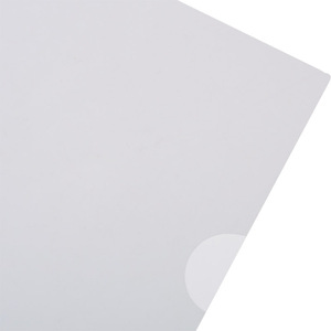 US-E310 Plastic Clear <strong>Document</strong> <strong>Folder</strong> Project Pocket L Shape File <strong>Folder</strong> - Product Image 4