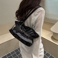 Nouveau sac fourre-tout simple été 2026, petit sac à bandoulière coréen pour filles, sac de bras pour femmes
