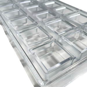 Cetakan Cokelat Mini Kotak Kubus PC Polikarbonat, Baki Cokelat Plastik, Cetakan Permen Kue, Alat Dekorasi Kue - Product Image 6