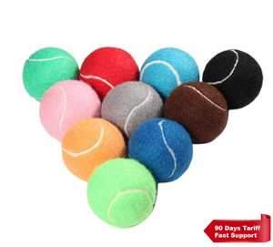Pelotas de Tenis Personalizadas de 6.35cm y 6.5cm, No Tóxicas, Seguras, Multicolores, con Logotipo Personalizado, Juguete Interactivo para Masticar para Perros, Gran Venta 2026 - Product Image 4