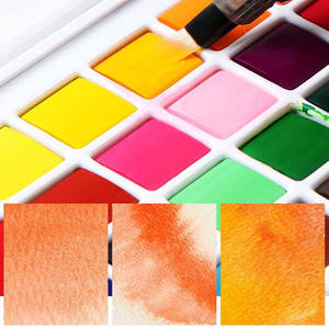 XinyiArt Art Fournitures <span class=keywords><strong>Kit</strong></span> de peinture <span class=keywords><strong>aquarelle</strong></span> solide <span class=keywords><strong>portable</strong></span> avec stylos à pinceau à eau spéciaux rechargeables, éponge et palette d'<span class=keywords><strong>aquarelle</strong></span> - Product Image 2