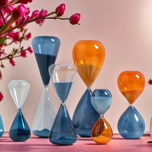 Nouvelle horloge à sable créative en verre, minuteur de 3 à 60 minutes, forme goutte d'eau personnalisée pour la décoration intérieure - Product Image 3