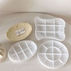 Nuove Idee: Stampi in <span class=keywords><strong>Silicone</strong></span> con Motivo a Rilievo in Stile Europeo per Vassoi Ovali, Rotondi e Quadrati, Stampi per Resina, Gesso e Cemento Fai-da-Te - Product Image 1