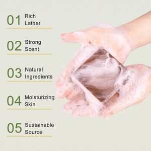 Barra de jabón de leche de cabra orgánica hecha a mano con manteca de karité aceites botánicos blanqueamiento Natural hidratante para toda la piel - Product Image 3