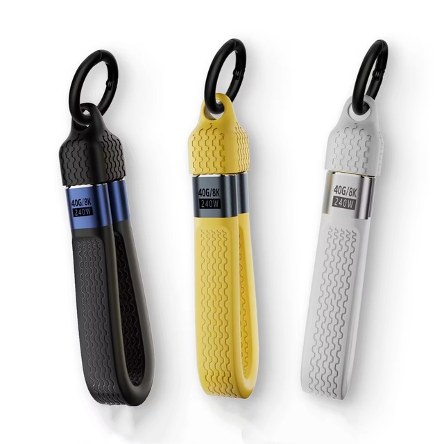 New Ultra Short USB4 4K FPC Fast Charge 40Gbps Data Cable 5A 240W USB C to Type C Male Female PVC Jacket Braid Shielding Cable