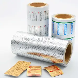 Hot Sale Heat Sealing Drug Seal Aluminum Foil Print Pharmaceutical Ptp Aluminium Blister Foil Medicine Packaging Aluminum Foil