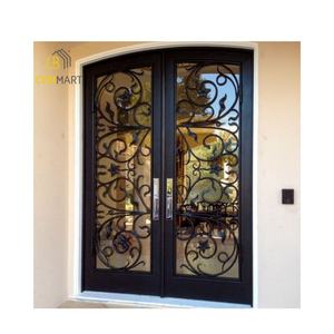 CBMMart Portes d'entrée en métal de sécurité en acier brun foncé Dernières conceptions de portes Offres Spéciales modernes - Product Image 5