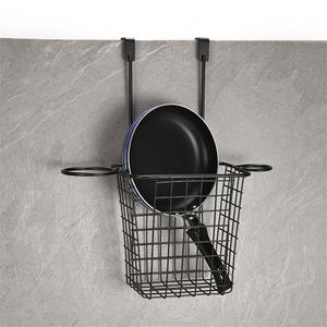 Étagères de rangement murales écologiques modernes pour cuisine domestique, organisateur de bouteilles et de bocaux, paniers suspendus sans perçage pour usage hôtelier - Product Image 1