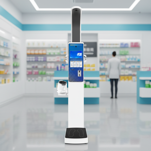 Machine de contrôle de la taille et du poids à monnayeur SH-V10 personnalisable avec écran LCD de 10,2 pouces pour le contrôle de la santé du corps humain - Product Image 1