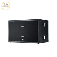 LA SOUNDX AS8006 SUB Subwoofer Activo Doble de 18 Pulgadas, Altavoz de Bajos Profesional para Sistema de Sonido