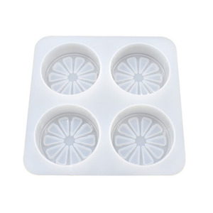 YS bricolage Orange citron tranche gâteau <span class=keywords><strong>Silicone</strong></span> moules <span class=keywords><strong>4</strong></span> cavité ronde fabrication de savon aromathérapie savon artisanat bougie <span class=keywords><strong>moule</strong></span> fournitures faites à la main - Product Image 4