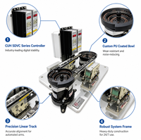 Maßgefertigtes Doppel-Vibrationsmotor-Fütterungssystem OEM/ODM Hocheffiziente Automatisierte Zuführeinheit Präzisions-Linear-Sortierschiene