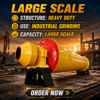 Broyeur à tambour continu portable haute performance pour le broyage de divers minerais et l'extraction de l'or – Vente directe usine