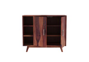 Étagère à chaussures classique en bois de Sheesham, solution de rangement élégante et robuste pour chaussures, avec plusieurs étagères, design durable, parfaite - Product Image 4