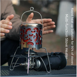 Portable en acier inoxydable chauffage au <span class=keywords><strong>gaz</strong></span> poêle <span class=keywords><strong>Mini</strong></span> plaque chauffante <span class=keywords><strong>four</strong></span> brûleur pour <span class=keywords><strong>Camping</strong></span> en plein air et randonnée accessoires de chauffage - Product Image 2