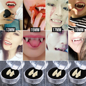 Fake Vampire Teeth &amp; Glue Fiesta de Halloween Cosplay Decoración Accesorios para dentaduras Zombie Demon Prótesis - Product Image 4