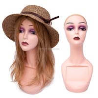 Tête de Mannequin pour affichage de perruque support de tête de perruque femme modèle sans épaules masque lunettes de soleil chapeau cheveux perruques présentoir