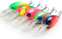 Vente en gros de leurres de pêche à la traîne de 125 mm 35 g, leurres de pêche à la traîne à long bec, leurres artificiels durs pour la pêche en mer, appâts pour la pêche au bar