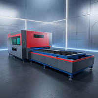 Machine de découpe laser à fibre numérique AI CORAL 3000W, machine de découpe CNC à double table pour la découpe de plaques en acier au carbone de haute précision
