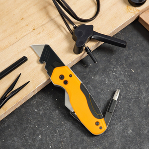 Chuyên nghiệp nhanh chóng thay đổi Hộp Cắt gấp tiện ích dao có thể thu vào lật tiện ích dao với tuốc nơ vít - Product Image 5