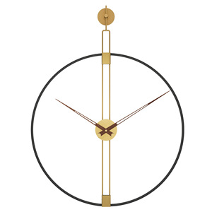 Đồng Hồ Treo Tường Phòng Khách Nghệ Thuật Bằng Kim Loại, Có Đèn Lớn Và Sang Trọng - Product Image 2